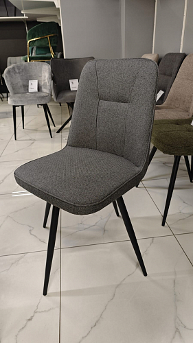 Стул на металлокаркасе Texas 3 поворотный темно-серый / черный из шоурума 3